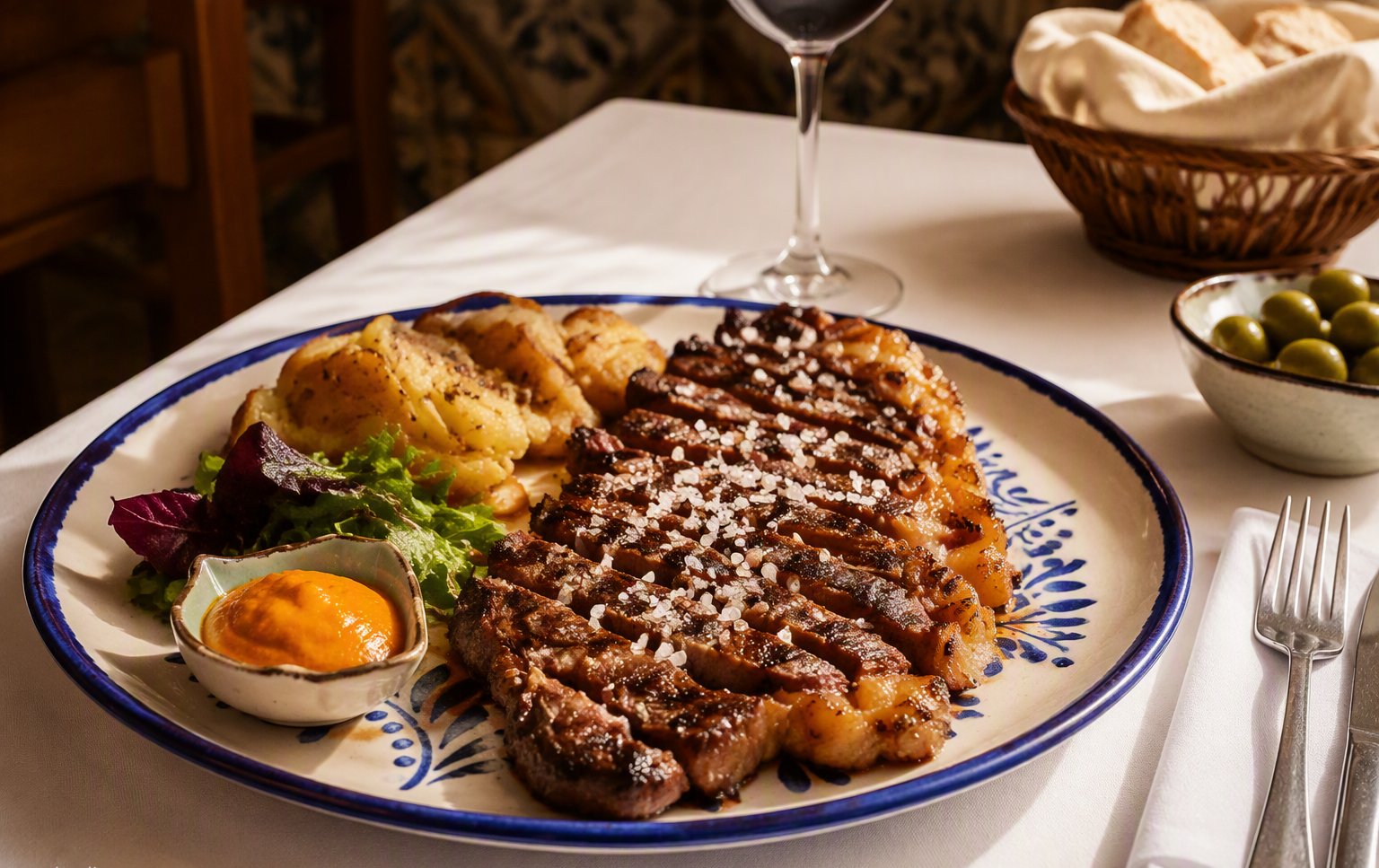 One of the courses of the tasting menu